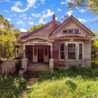 Distressed house very damaged